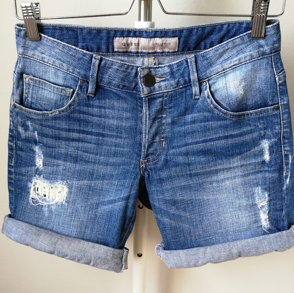 Y2K Guess Denim boyfriend shorts, size 23